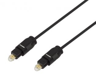 Lichtleiter-Kabel, 2x Toslink-Stecker, 2,0M 