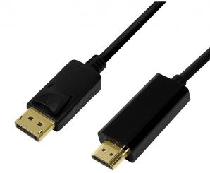 LogiLink® Kabel DisplayPort auf HDMI, 3m, schwarz 