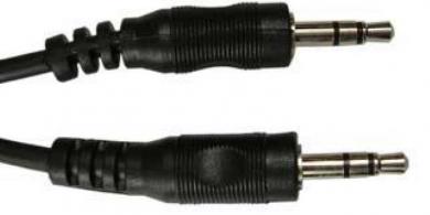 Verbindungskabel Klinke 3.5 St. an 3.5 St. 1,2m Mono 