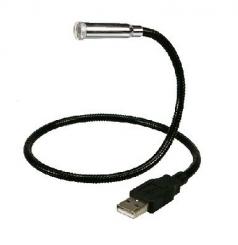 Laptop LED-Leuchte, LogiLink Lampe m. flexiblem Kabel 