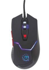 Manhattan USB-Gaming-Maus mit LEDs 2400dpi 