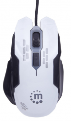 Manhattan USB-Gaming-Maus weis USB 