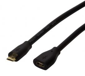 Micro USB VERLÄNGERUNG St - Bu 1,0M 