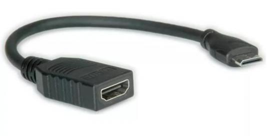 HDMI High Speed Kabel mit Ethernet, HDMI BU - Mini HDMI ST, 0,15 m 