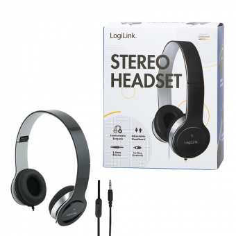 Stereo High Quality Headset, Schwarz, LogiLink® 