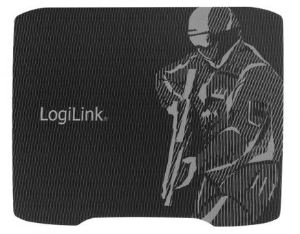 LogiLink® XL Gaming-Mauspad, 330 x 250 mm, schwarz 